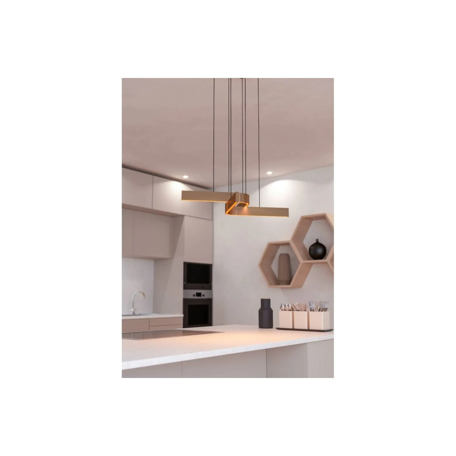 Eglo Connect.Z Smart Pendellampa Folcino-Z Stål Bronze, Svart 36W 3720lm - 827-865 Justerbar Vit + RGB | Dimbar