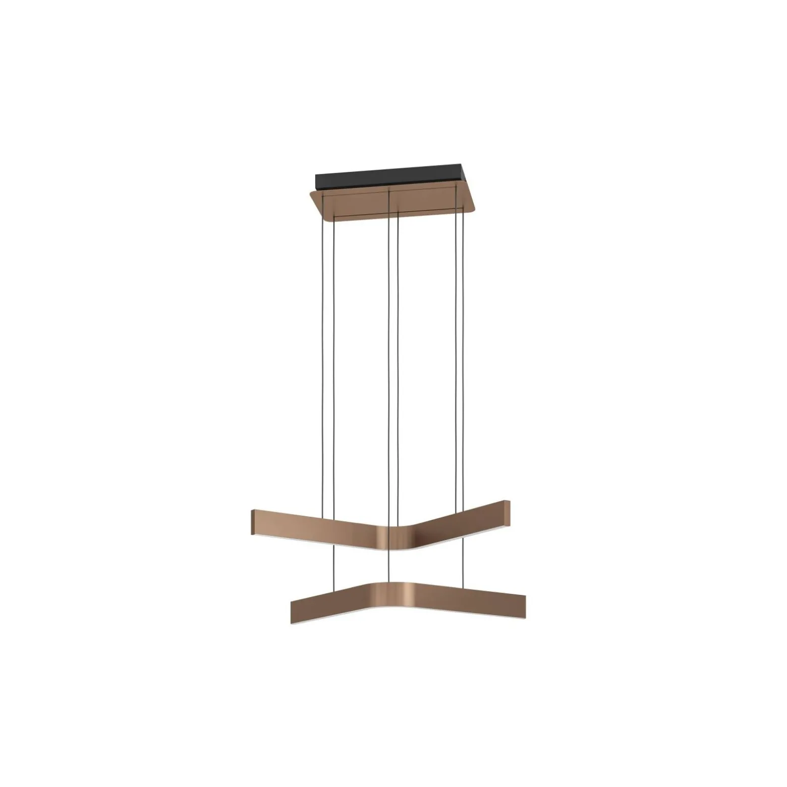 Eglo Connect.Z Smart Pendellampa Folcino-Z Stål Bronze, Svart 36W 3720lm - 827-865 Justerbar Vit + RGB | Dimbar