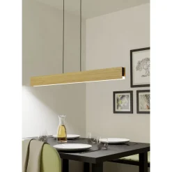 Eglo Connect.Z Smart Pendellampa Anchorena-Z Trä Svart 34W 3960lm - 827-865 Justerbar Vit | Dimbar