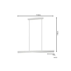 Eglo Connect.Z Smart Pendellampa Bolognano-Z Stål Grå 19W 2300lm - 827-865 Justerbar Vit + RGB | Dimbar