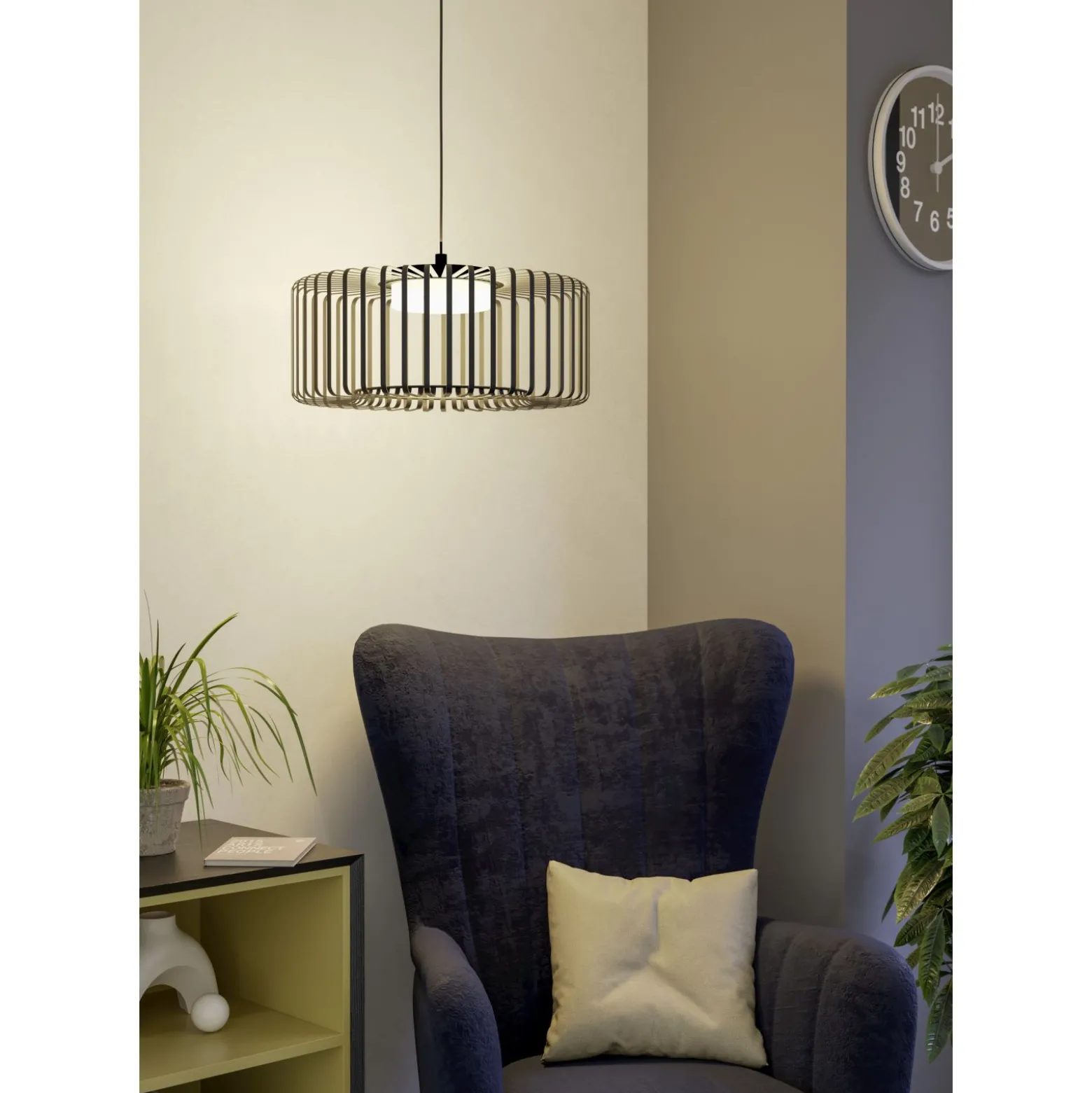 Eglo Connect.Z Smart Pendellampa Ginestrone-Z Stål Svart 22W 2450lm - 827-865 Justerbar Vit | 450mm - Dimbar