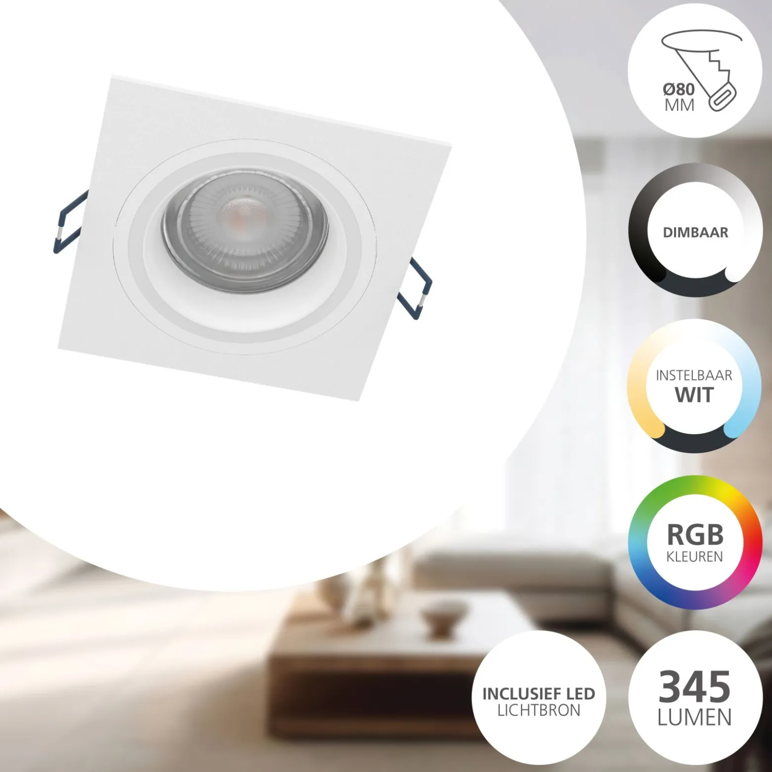 Eglo Connect.Z Smart Taklampa Carosso Aluminium Vit 4W 440lm - 827-865 Justerbar Vit | Dimbar