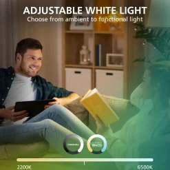 Eglo Connect.Z Smart Taklampa Carosso Aluminium Vit 4W 440lm - 827-865 Justerbar Vit | Dimbar