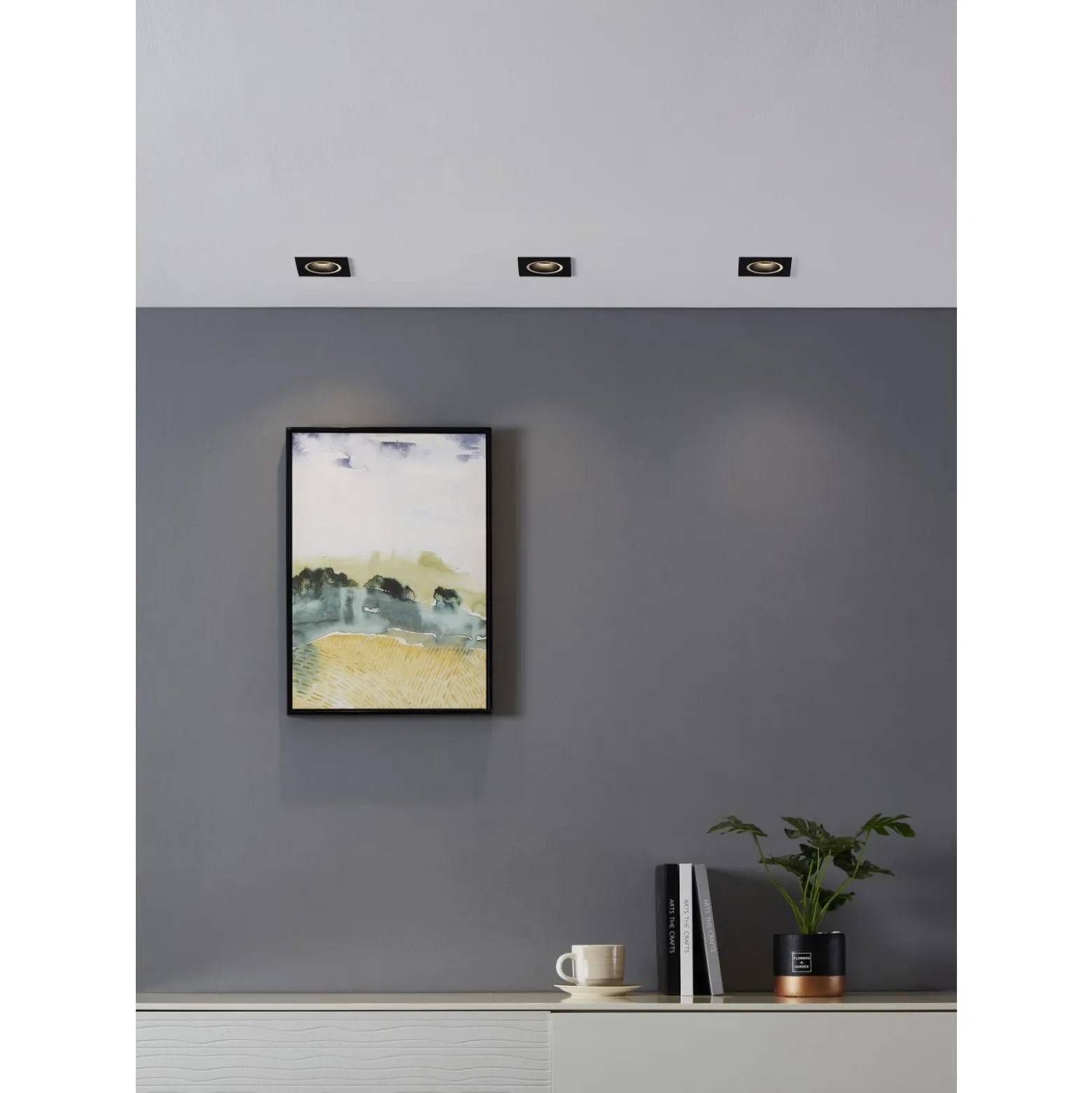 Eglo Connect.Z Smart Taklampa Carosso Aluminium Svart 4W 440lm - 827-865 Justerbar Vit | Dimbar