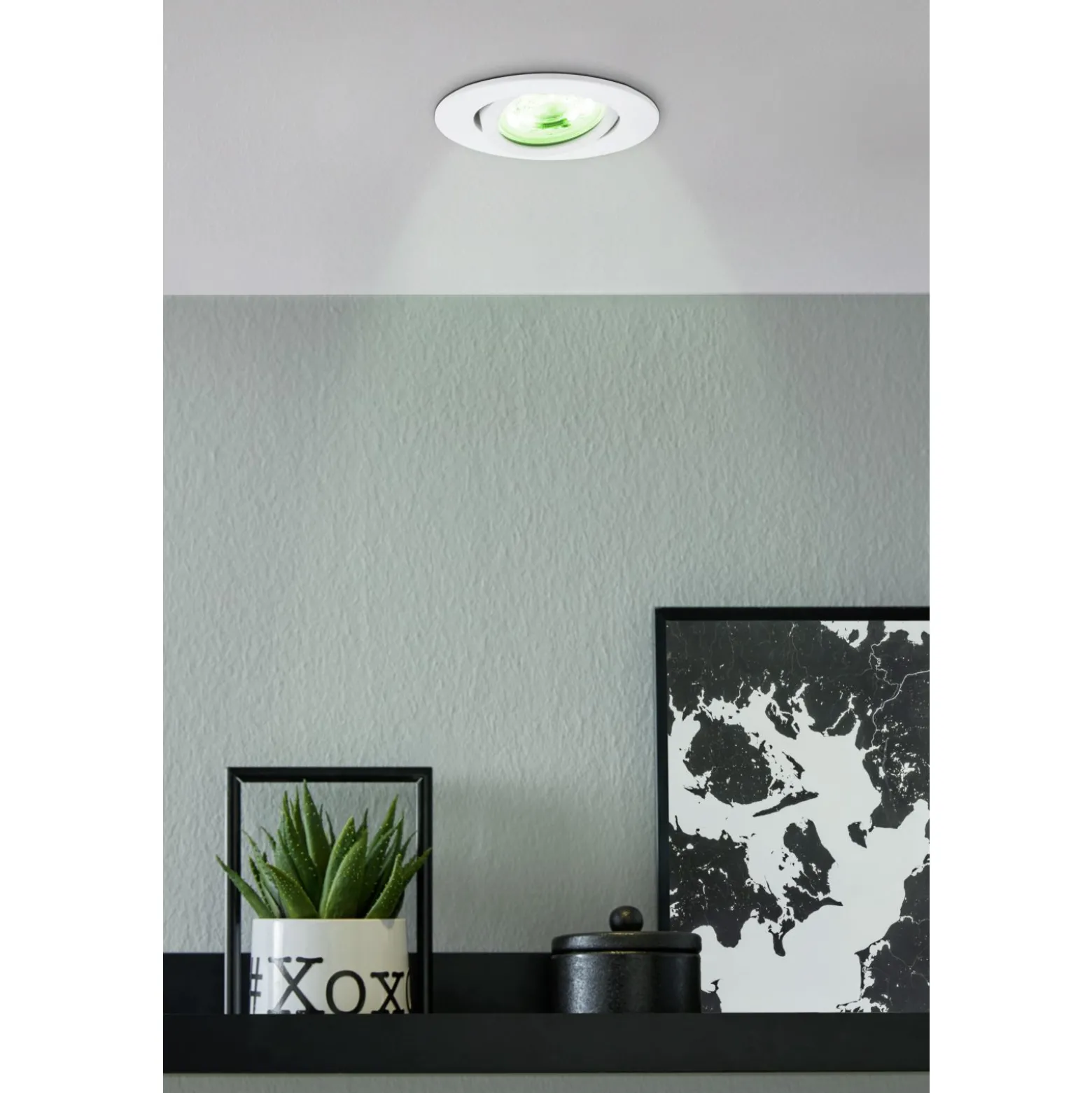 Eglo Connect.Z Smart Taklampa Saliceto-Z Aluminium Vit 4W 440lm - 827-865 Justerbar Vit | 88mm - Dimbar