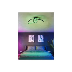 Eglo Connect.Z Smart Taklampa Calarossa-Z Stål Svart 22W 2500lm - 827-865 Justerbar Vit + RGB | Dimbar