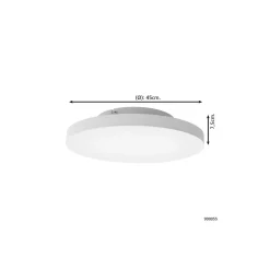 Eglo Connect.Z Smart Taklampa Turcona-Z Stål Vit 22.4W 2490lm - 827-865 Justerbar Vit + RGB | Dimbar