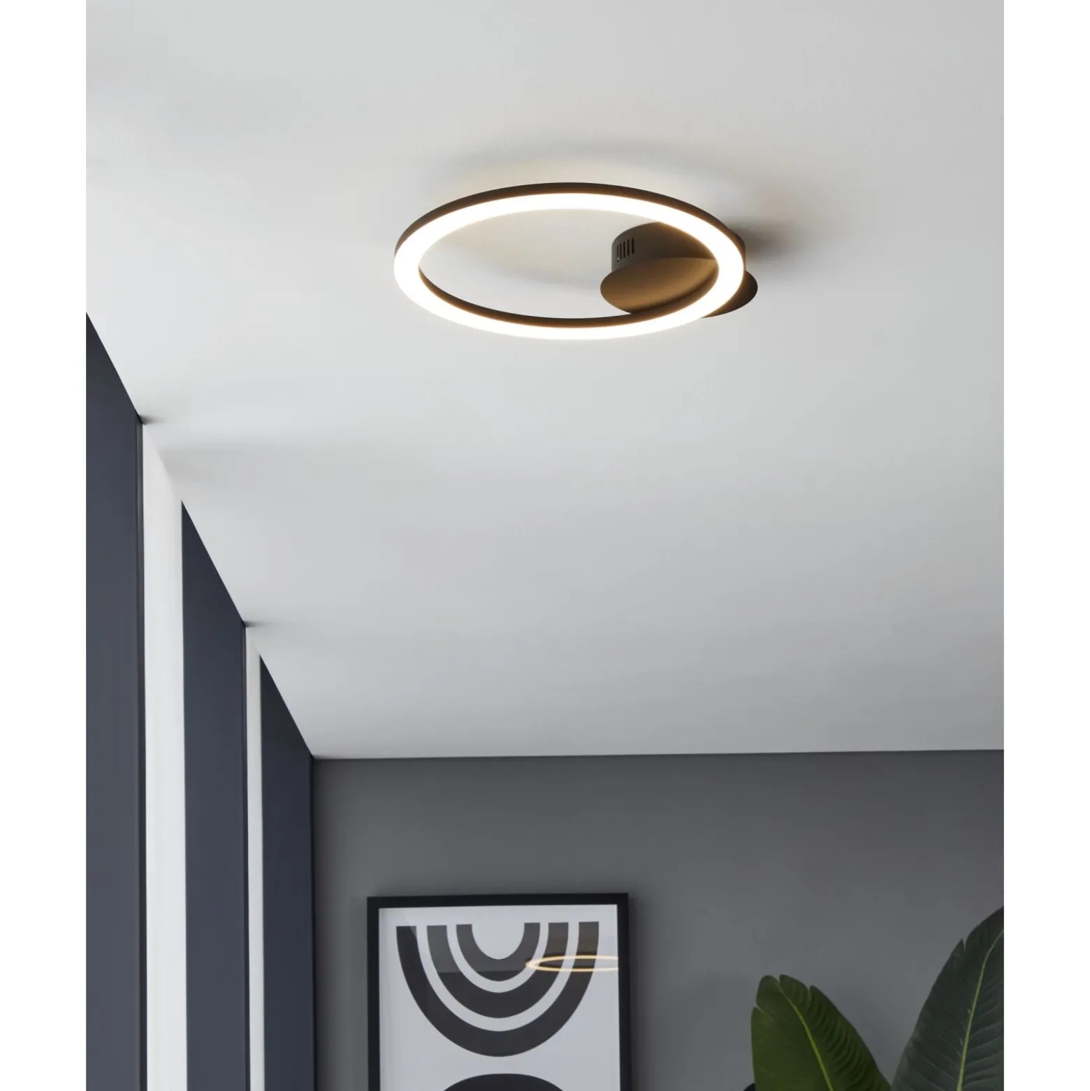 Eglo Connect.Z Smart Taklampa Parrapos-Z Stål Svart 11W 1400lm - 827-865 Justerbar Vit | Dimbar