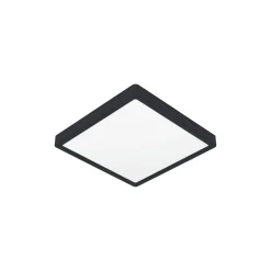 Eglo Connect.Z Smart Taklampa Badrumsbelysning Fueva 6-Z Plast Svart 17.8W 2700lm - 827-865 Justerbar Vit + RGB | Dimbar