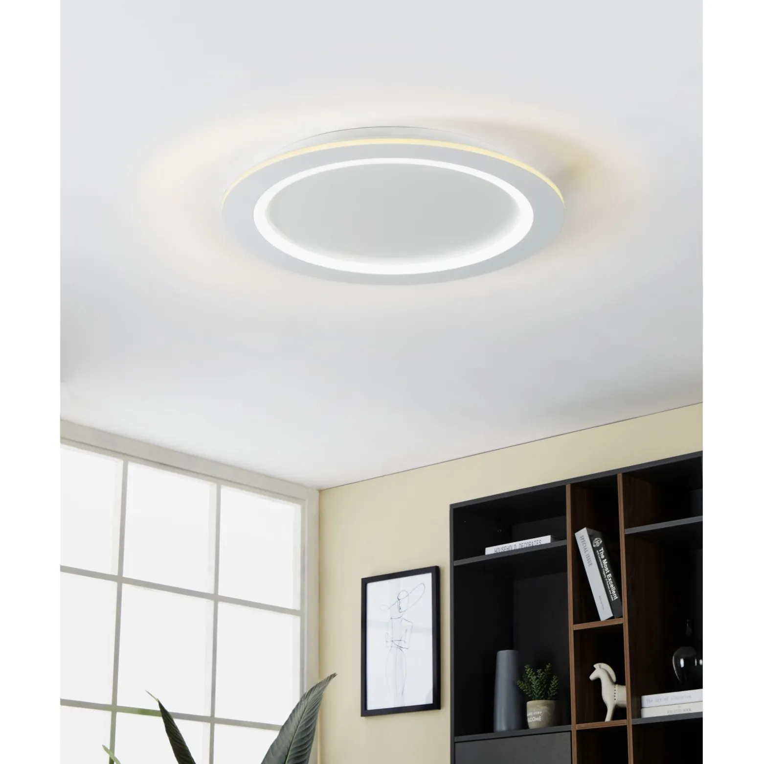 Eglo Connect.Z Smart Taklampa Padrogiano-Z Stål Vit 9.7W 1170lm - 827-865 Justerbar Vit | 595mm - Dimbar
