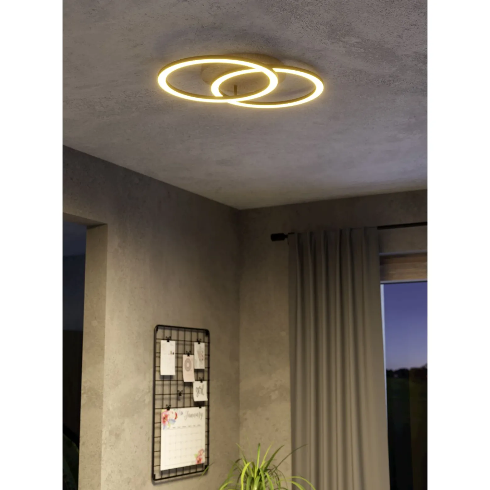 Eglo Connect.Z Smart Taklampa Lomaltas-Z Stål Svart 16W 2200lm - 827-865 Justerbar Vit | Dimbar