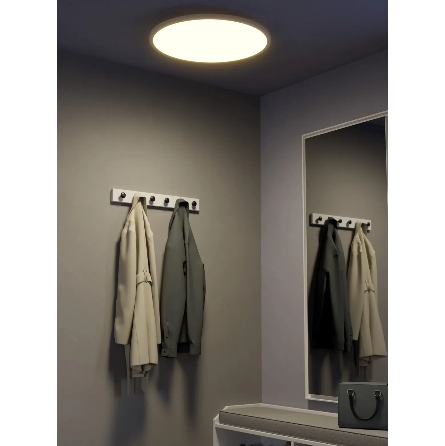 Eglo Connect.Z Smart Taklampa Sarsina-Z Aluminium Vit 41W 5800lm - 827-865 Justerbar Vit | 600mm - Dimbar