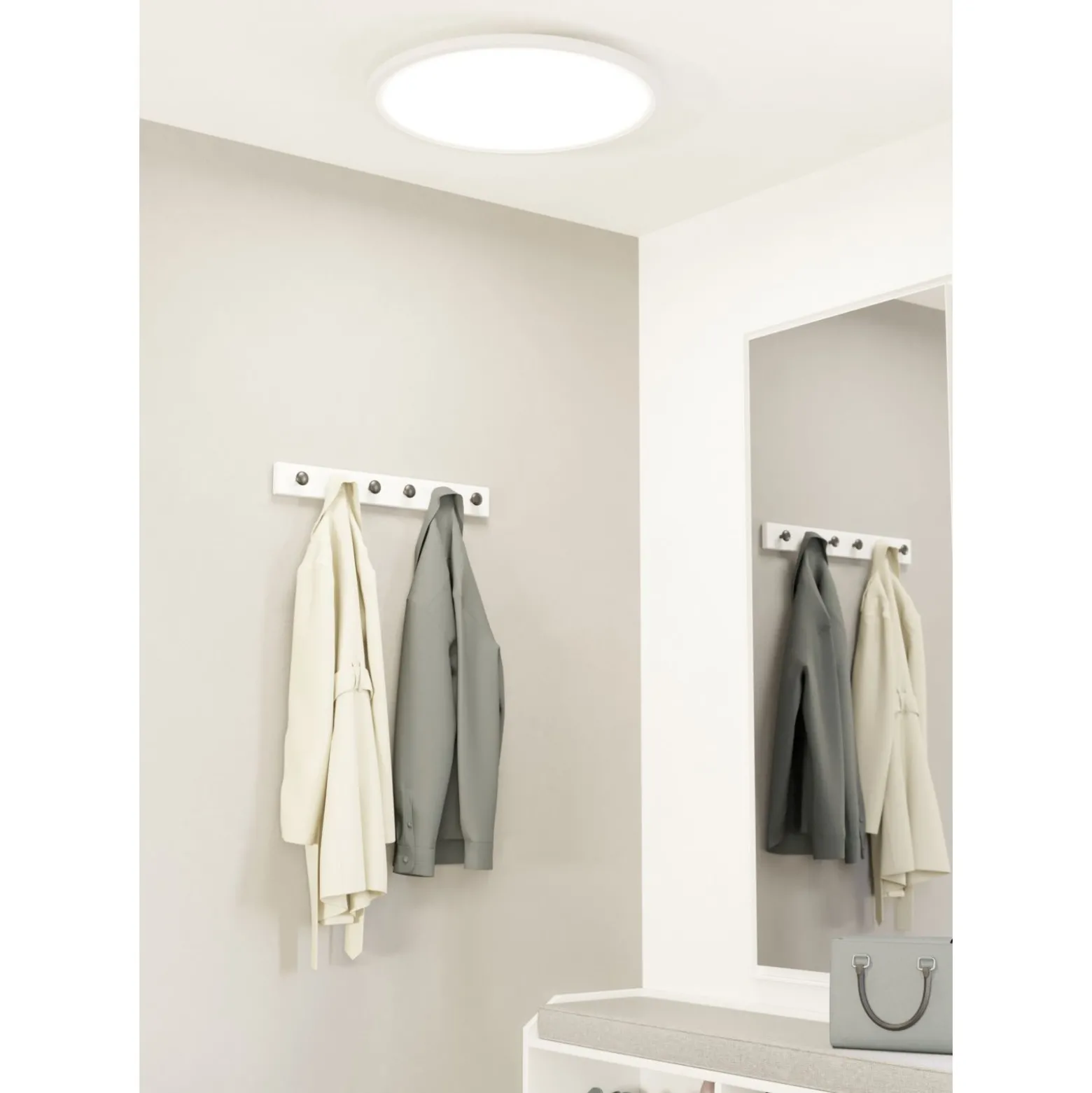 Eglo Connect.Z Smart Taklampa Sarsina-Z Aluminium Vit 41W 5800lm - 827-865 Justerbar Vit | 600mm - Dimbar