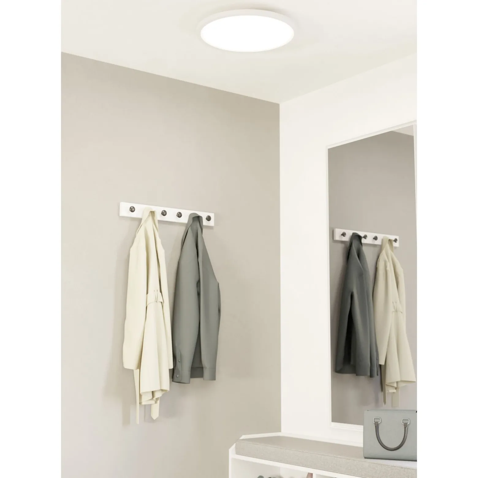 Eglo Connect.Z Smart Taklampa Sarsina-Z Aluminium Vit 33W 4300lm - 827-865 Justerbar Vit | 450mm - Dimbar