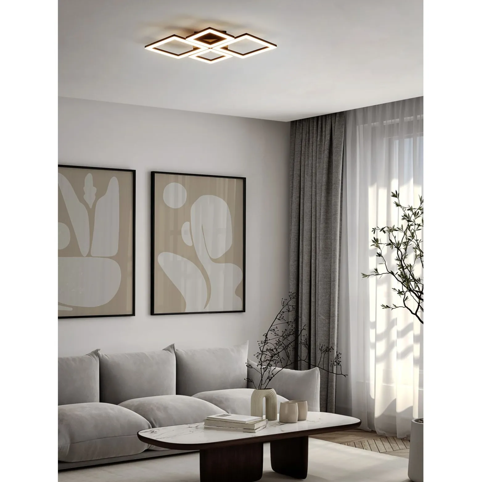 Eglo Connect.Z Smart Taklampa Paranday-Z Stål Svart 32W - 827-865 Justerbar Vit | Dimbar