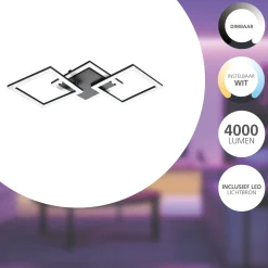 Eglo Connect.Z Smart Taklampa Paranday-Z Stål Svart 26W 3240lm - 827-865 Justerbar Vit | Dimbar