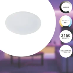 Eglo Connect.Z Smart Taklampa Totari-Z Stål Vit 4W 540lm - 827-865 Justerbar Vit | 380mm - Dimbar