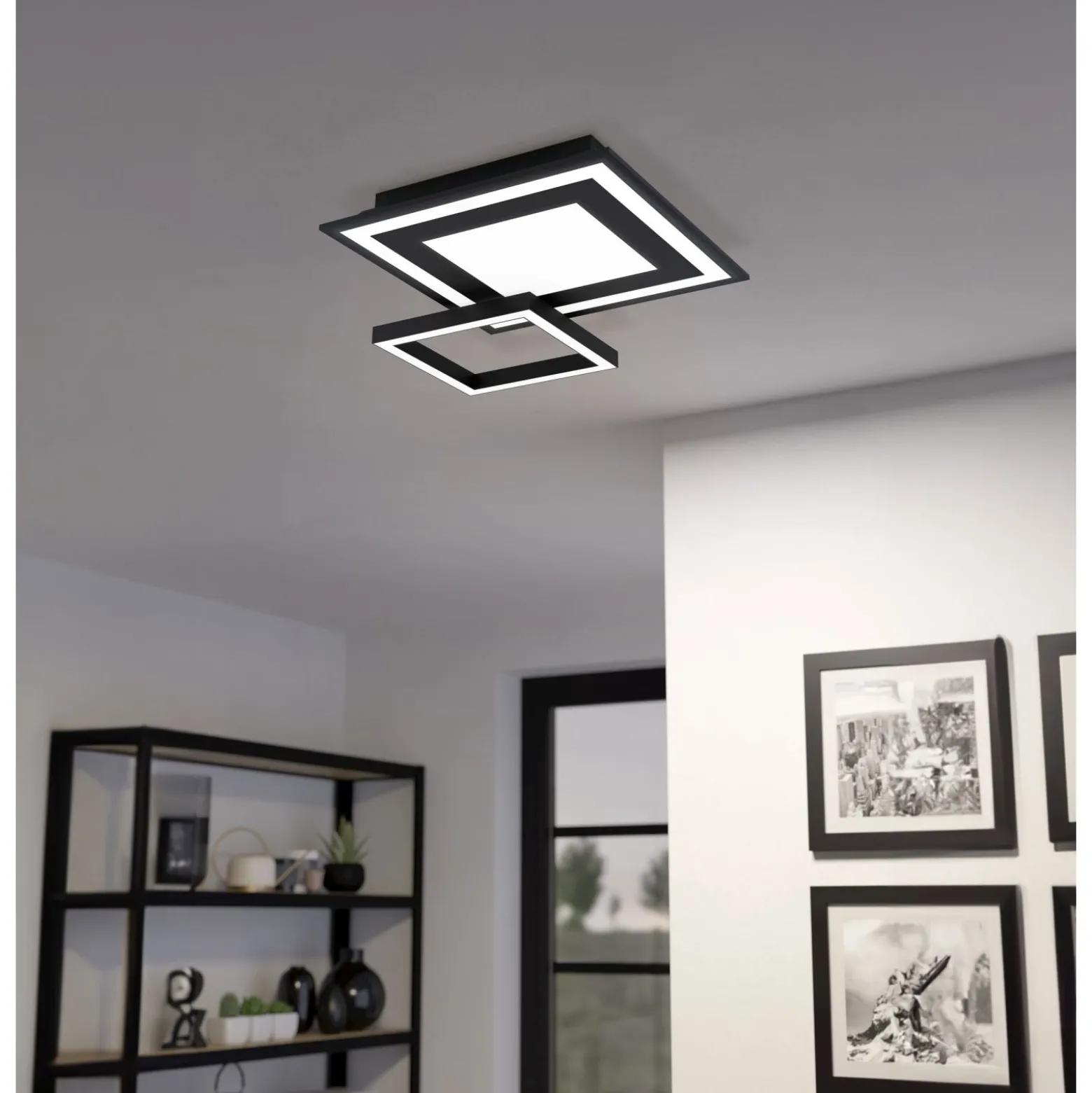 Eglo Connect.Z Smart Taklampa Savatarila-Z Stål Svart 2W 330lm - 827-865 Justerbar Vit | Dimbar