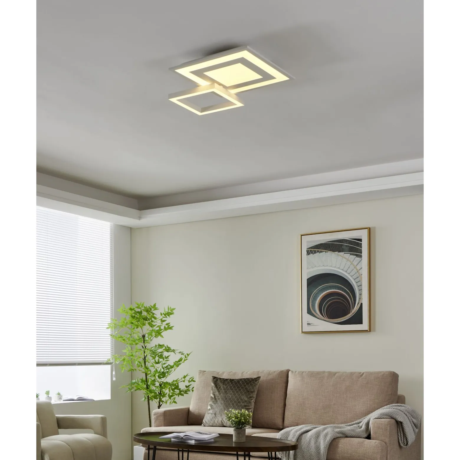 Eglo Connect.Z Smart Taklampa Savatarila-Z Stål Vit 2W 330lm - 827-865 Justerbar Vit | Dimbar