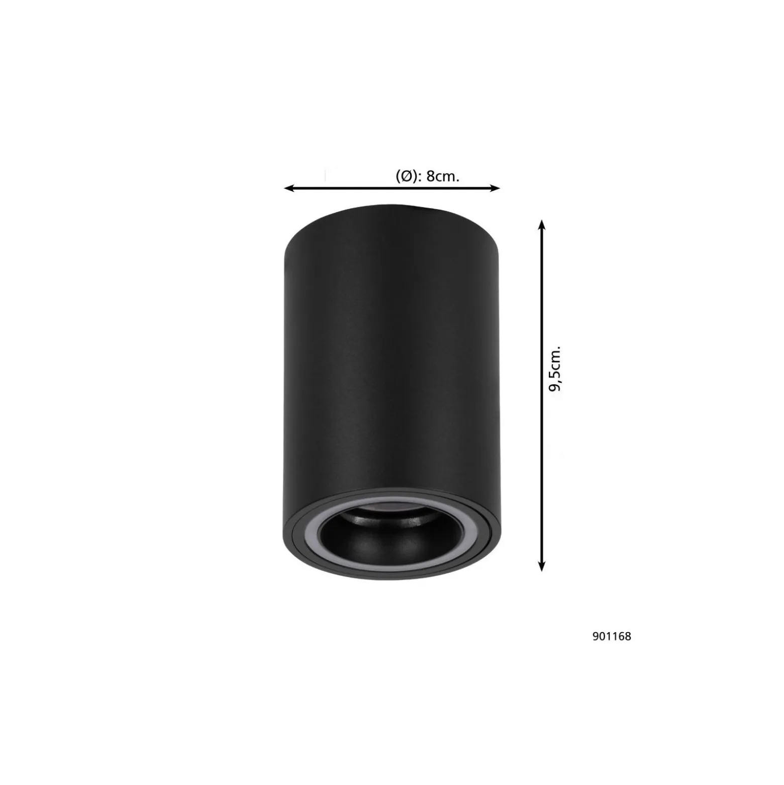 Eglo Connect.Z Smart Tak Spot Carosso-Z Aluminium Svart 4.9W 345lm - 827-865 Justerbar Vit + RGB | Dimbar - Passande för GU10