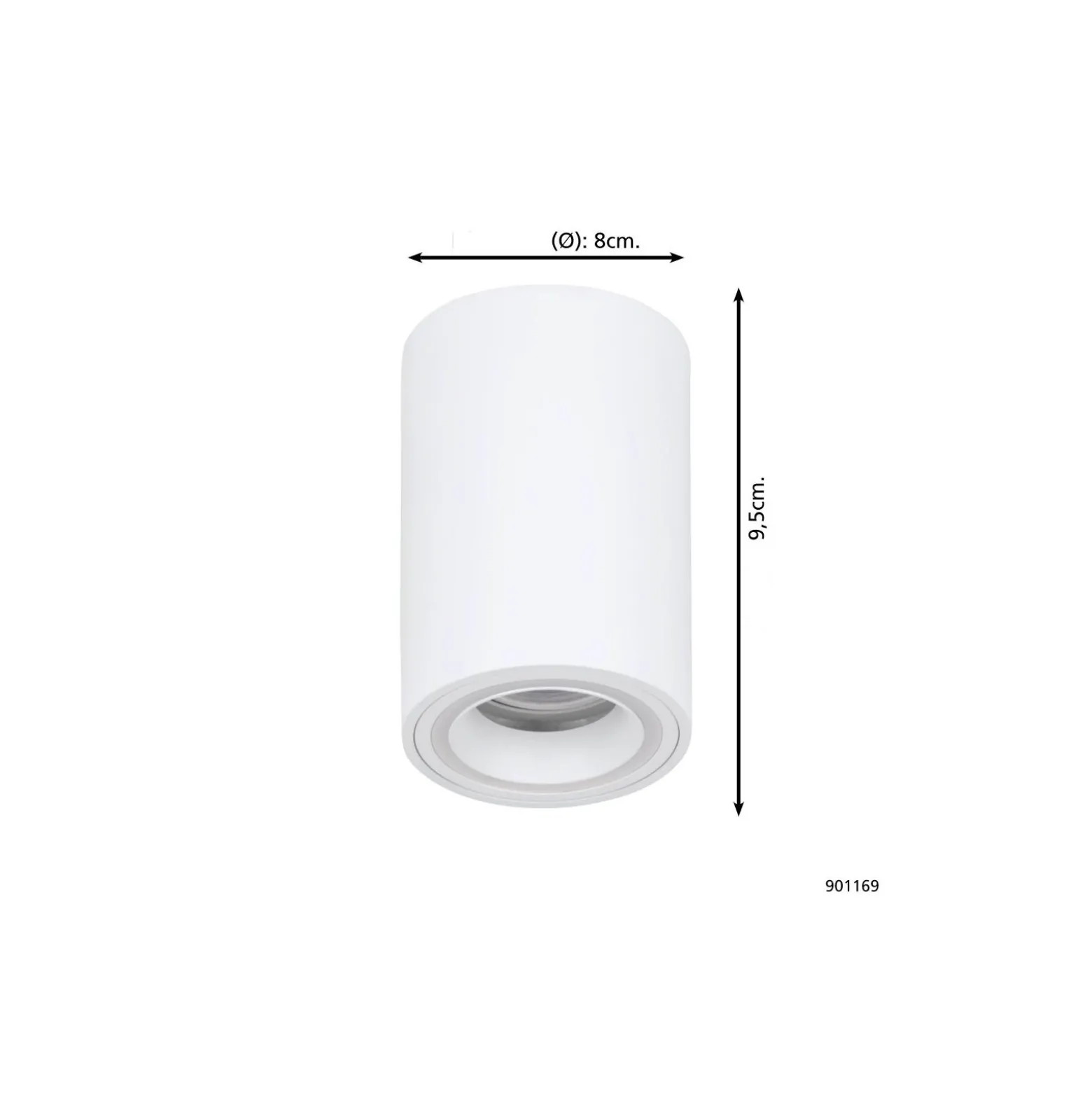 Eglo Connect.Z Smart Tak Spot Carosso-Z Aluminium Vit 4.9W 345lm - 827-865 Justerbar Vit + RGB | Dimbar - Passande för GU10