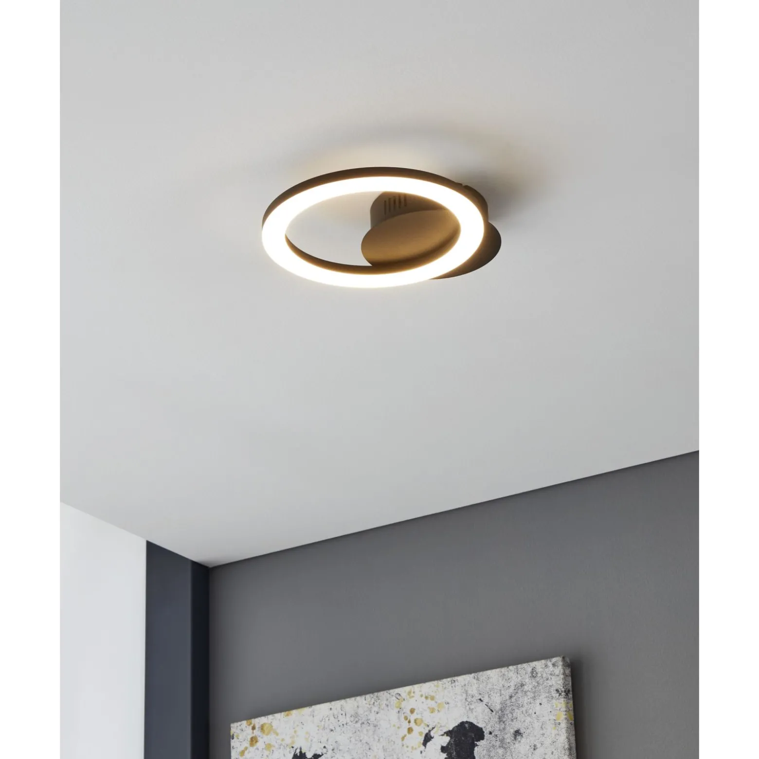 Eglo Connect.Z Smart Vägglampa Parrapos-Z Stål Svart 6W 820lm - 827-865 Justerbar Vit | Dimbar