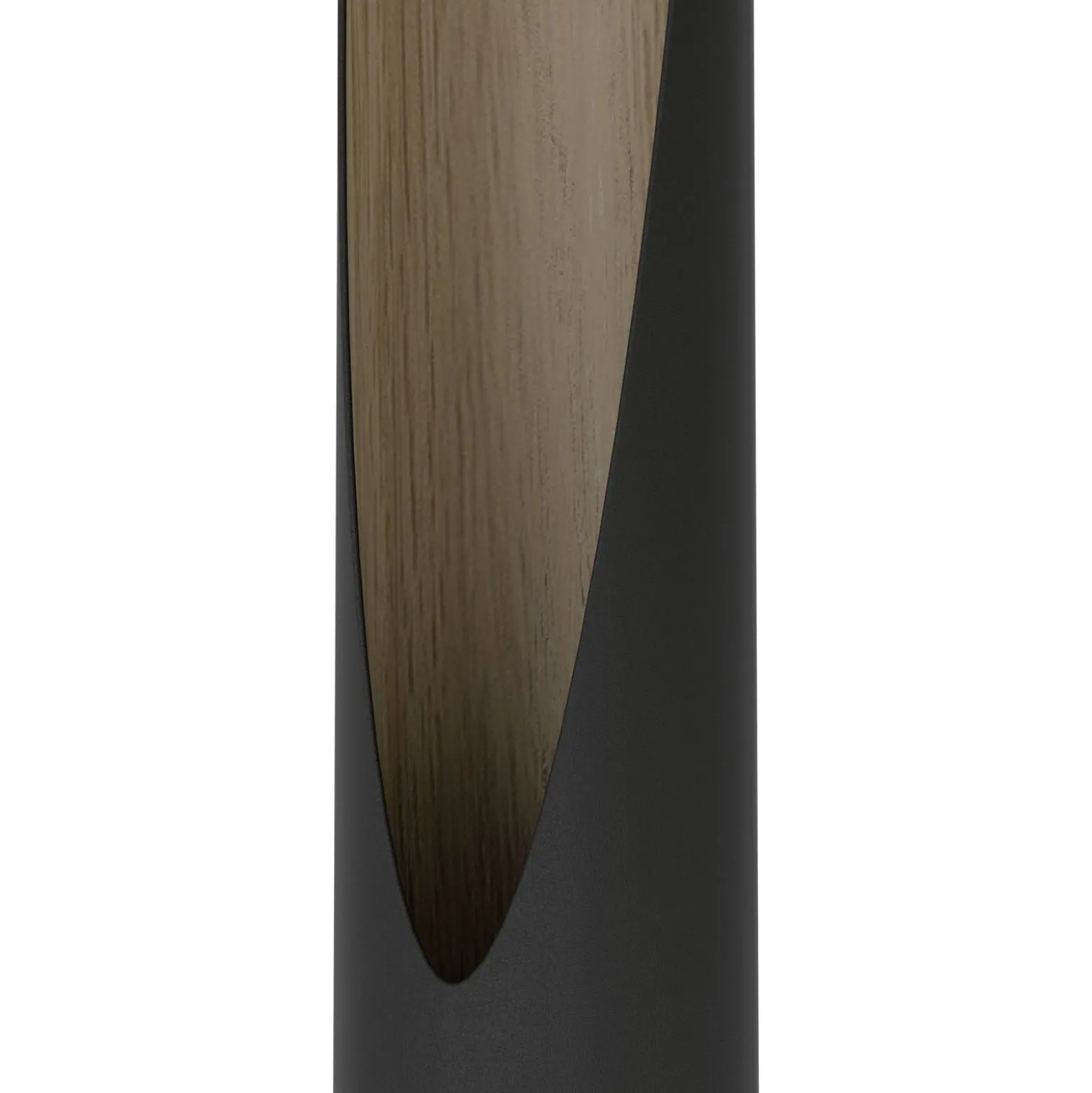 Eglo Golvlampa Barbotto Stål Svart Trä 45W 345lm - 830 Varm Vit