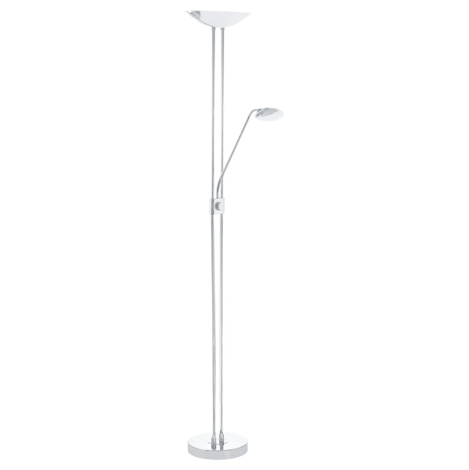 Eglo Golvlampa Baya Led Stål Krom 20W 2440lm - 830 Varm Vit | Dimbar