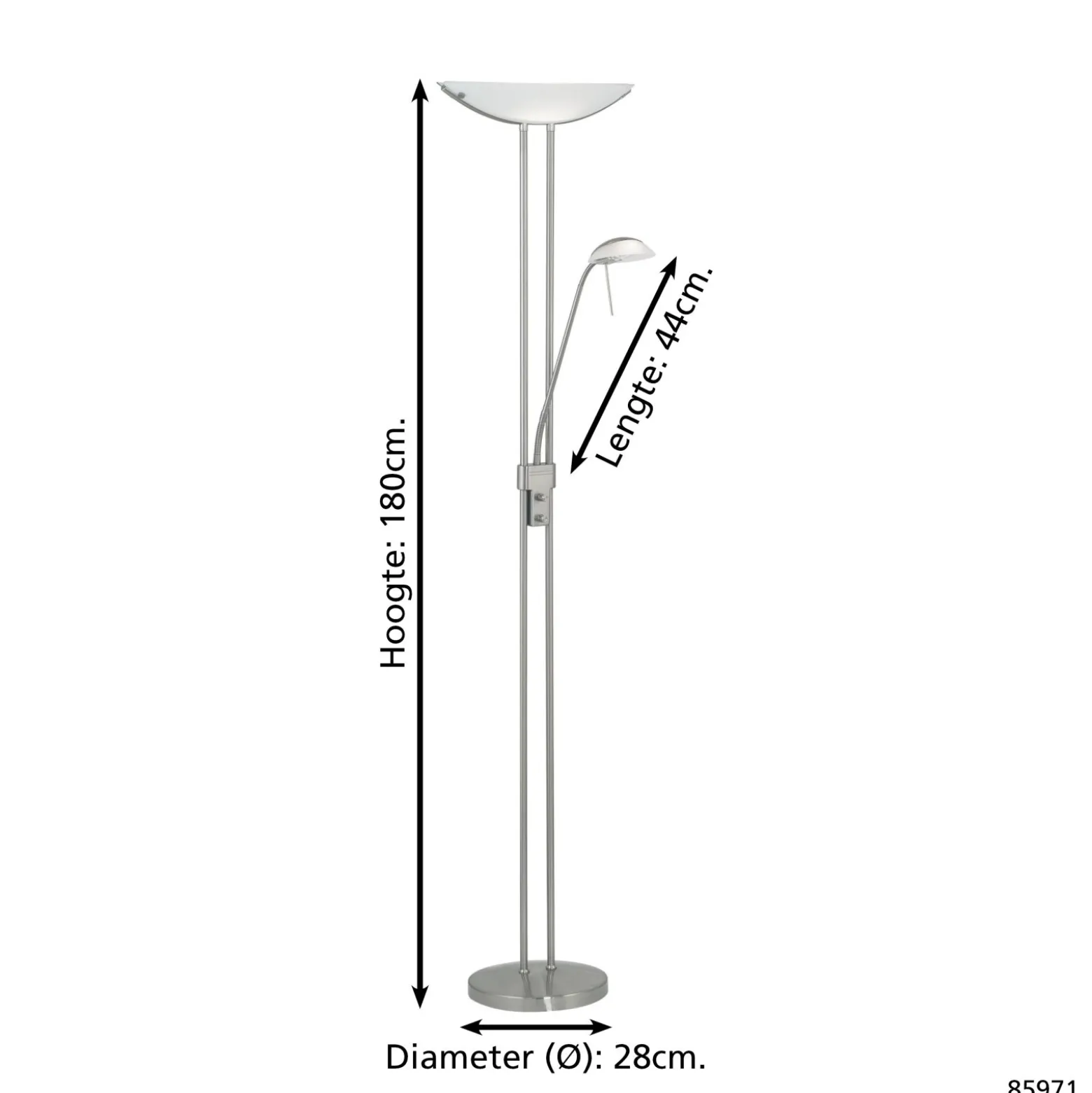 Eglo Golvlampa Baya | Passande För 1x R7s och 1x G9