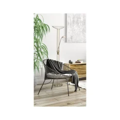 Eglo Golvlampa Baya Stål Guld | Passande För 1x R7s och 1x G9