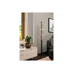 Eglo Golvlampa Boyal Stål Svart, Rostig 24W 3400lm - 830 Varm Vit
