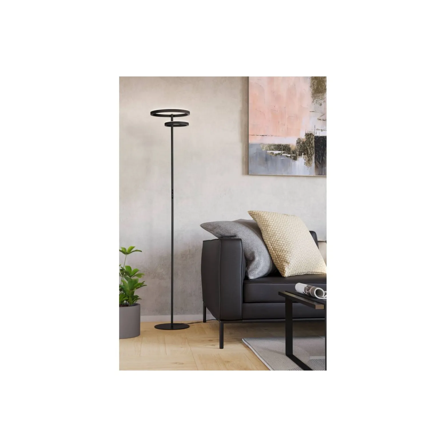 Eglo Golvlampa Castelpoto 1 Stål Svart 28W 1850lm - 827-840-865 CCT | Dimbar