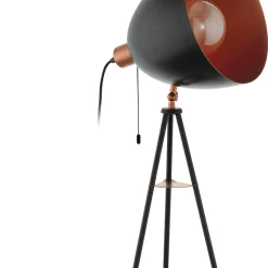 Eglo Golvlampa Chester Stål Svart Koppar | Passande För 1x E27