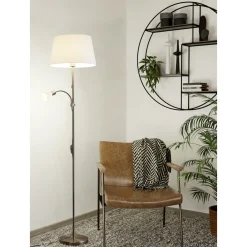 Eglo Golvlampa Conesa Stål | Passande För 1x E27