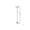 Eglo Golvlampa Conivarino Stål Brushed Mässing, Svart 30.5W 3150lm - 827 Extra Varm Vit | Dimbar