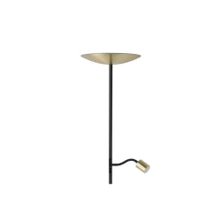 Eglo Golvlampa Conivarino Stål Brushed Mässing, Svart 30.5W 3150lm - 827 Extra Varm Vit | Dimbar