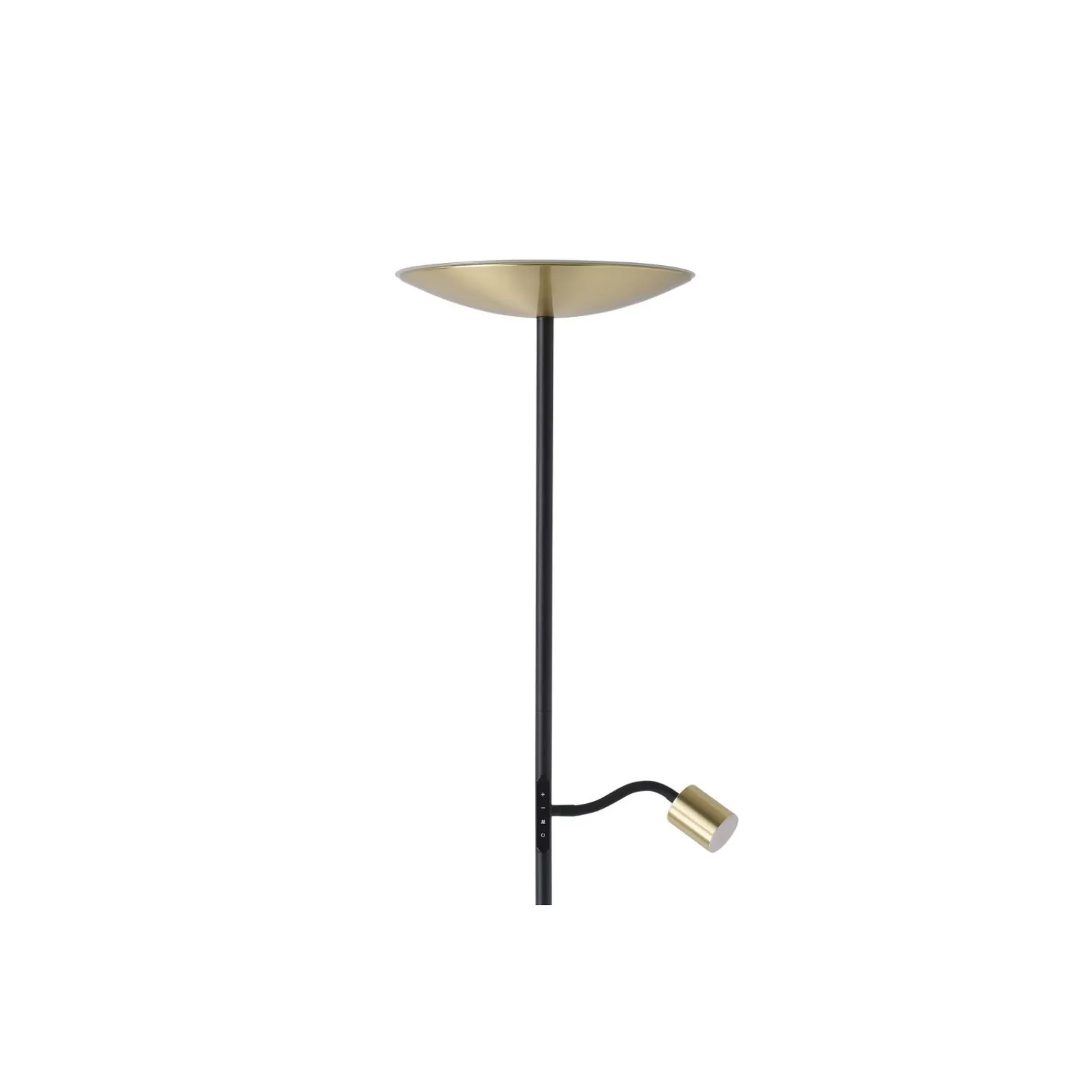 Eglo Golvlampa Conivarino Stål Brushed Mässing, Svart 30.5W 3150lm - 827 Extra Varm Vit | Dimbar