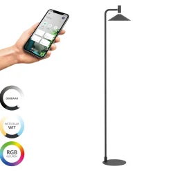 Eglo Golvlampa Conomavilla-Z Stål Svart 7W 1000lm - 827-865 Justerbar Vit | Dimbar
