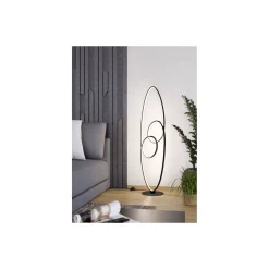 Eglo Golvlampa Gianella Stål Svart 38W 4400lm - 830 Varm Vit