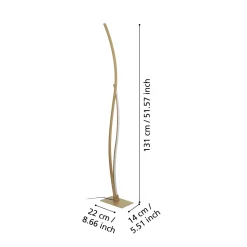 Eglo Golvlampa Grisolia Stål Brun 20W 2500lm - 840 Kallvit
