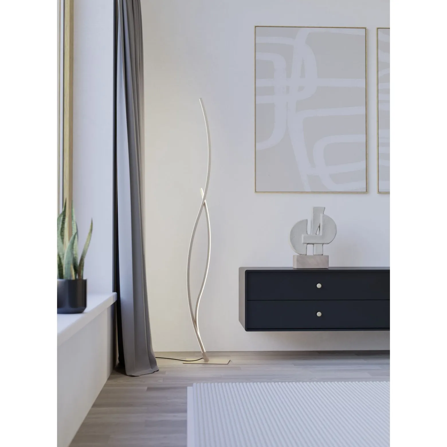 Eglo Golvlampa Grisolia Stål Brun 20W 2500lm - 840 Kallvit