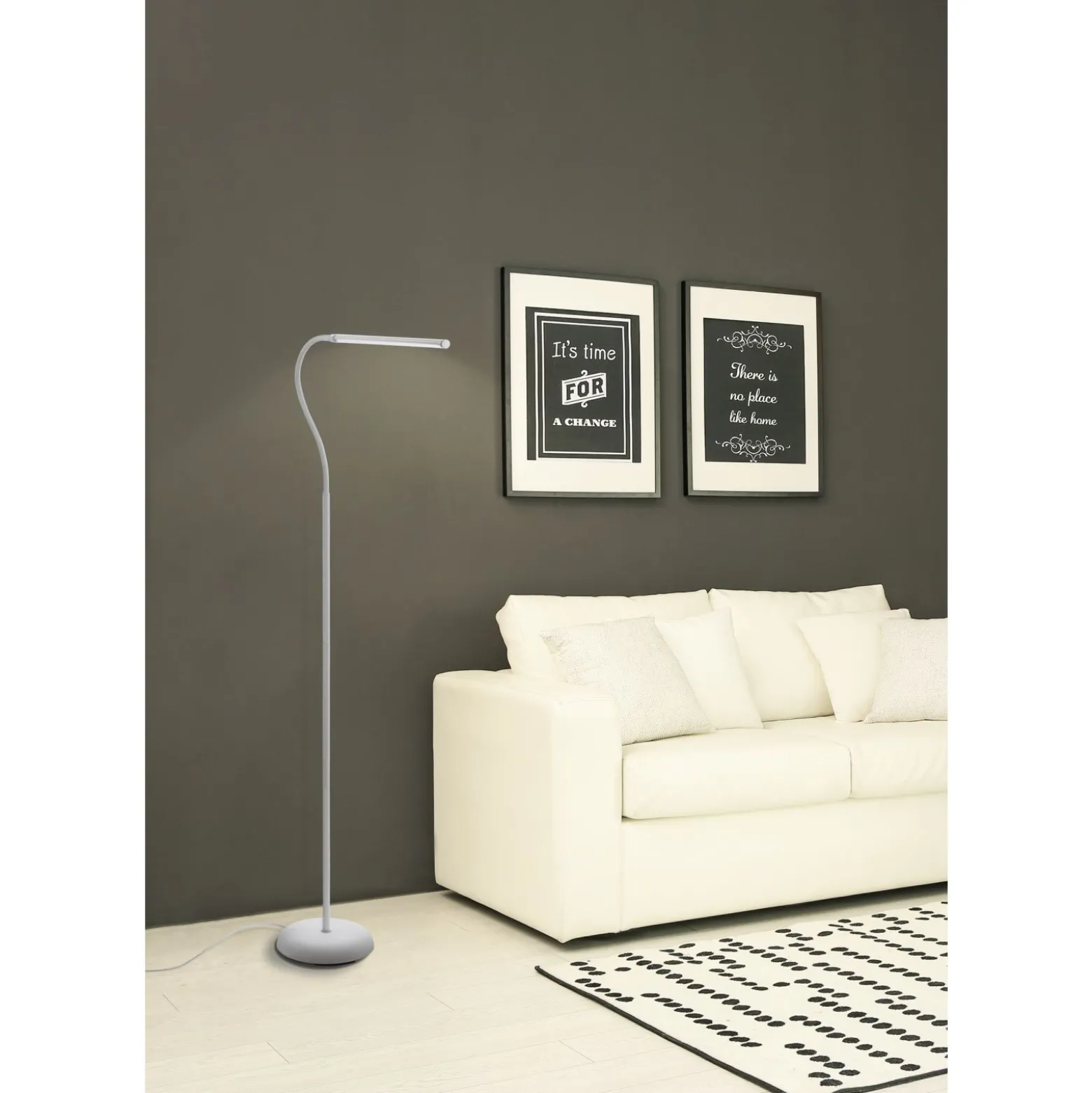 Eglo Golvlampa Laroa Plast Vit 42W 600lm - 840 Kallvit | Dimbar