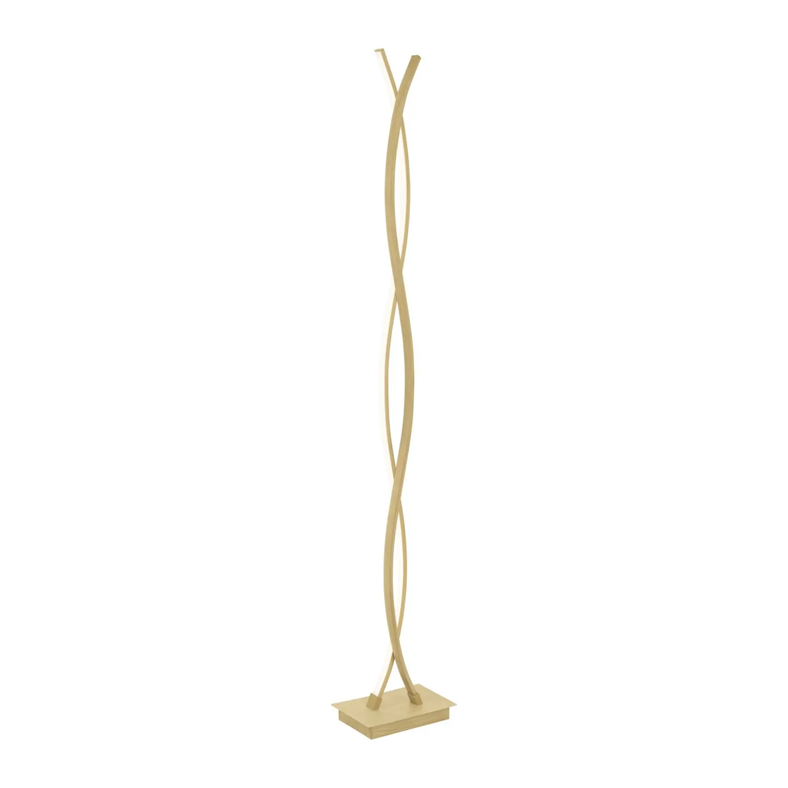 Eglo Golvlampa Lasana 4 Stål Aluminium Trä 36W 4700lm - 830 Varm Vit