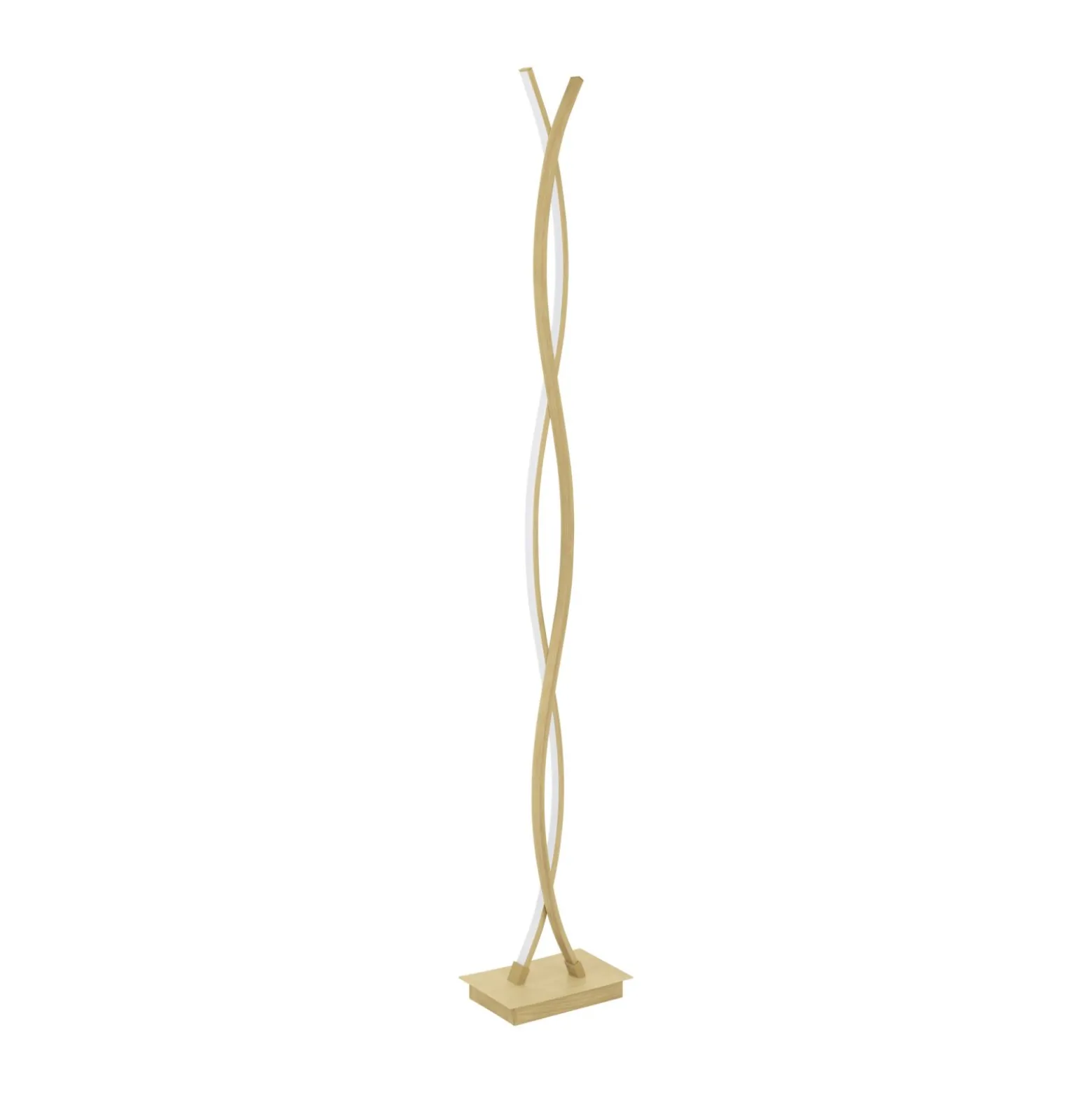Eglo Golvlampa Lasana 4 Stål Aluminium Trä 36W 4700lm - 830 Varm Vit
