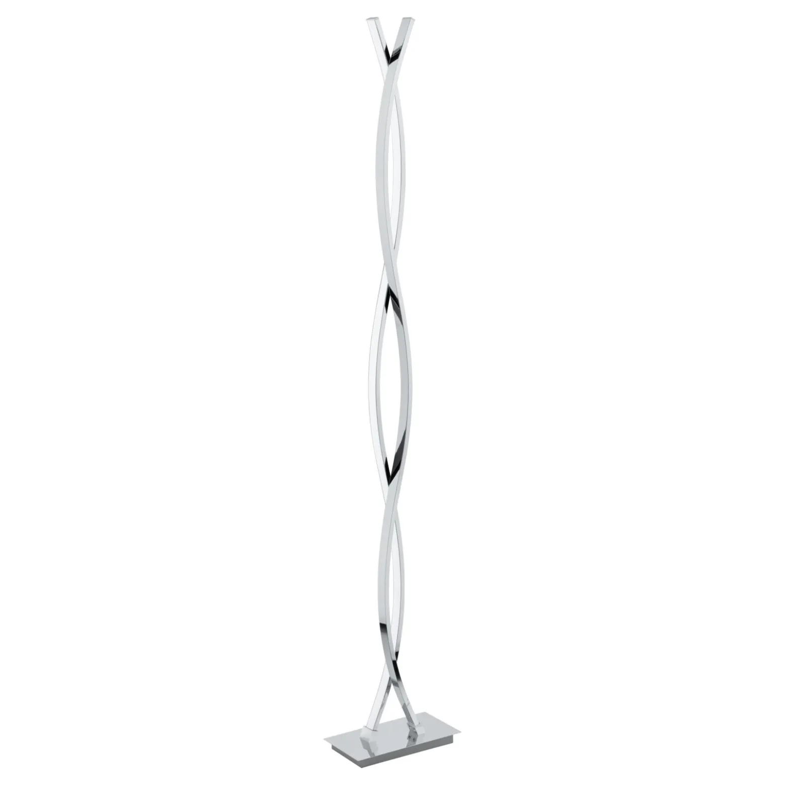 Eglo Golvlampa Lasana 2 Stål Aluminium Krom 36W 4700lm - 830 Varm Vit