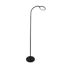 Eglo Golvlampa Lauro Plast Svart 55W 600lm - 827-865 Justerbar Vit | Dimbar