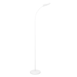 Eglo Golvlampa Lauro Plast Vit 55W 600lm - 827-865 Justerbar Vit | Dimbar
