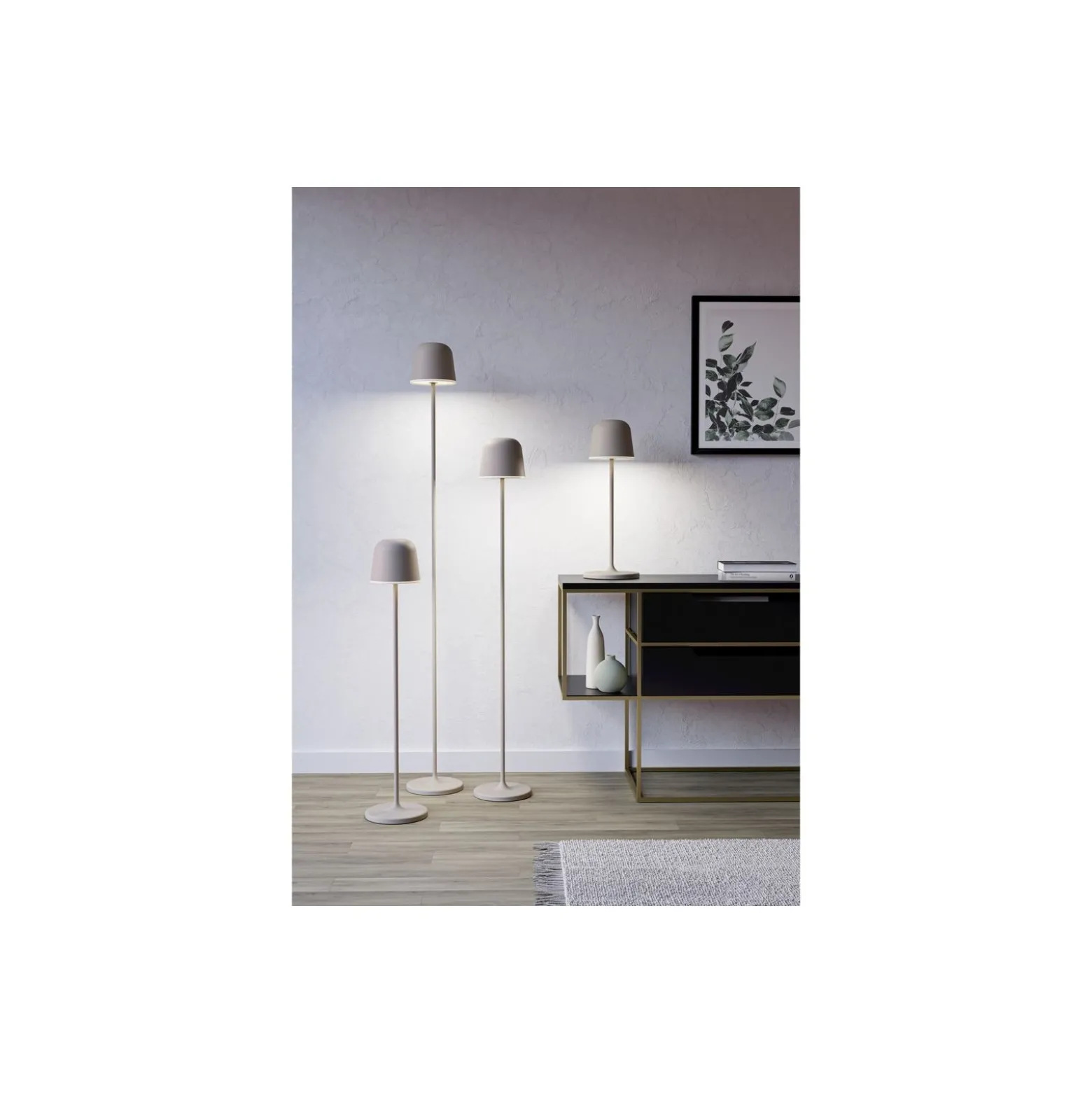 Eglo Golvlampa Mannera-L Aluminium Sanded 4W 440lm - 824-830-840 CCT | IP54 - 3-Stegs Dimbar