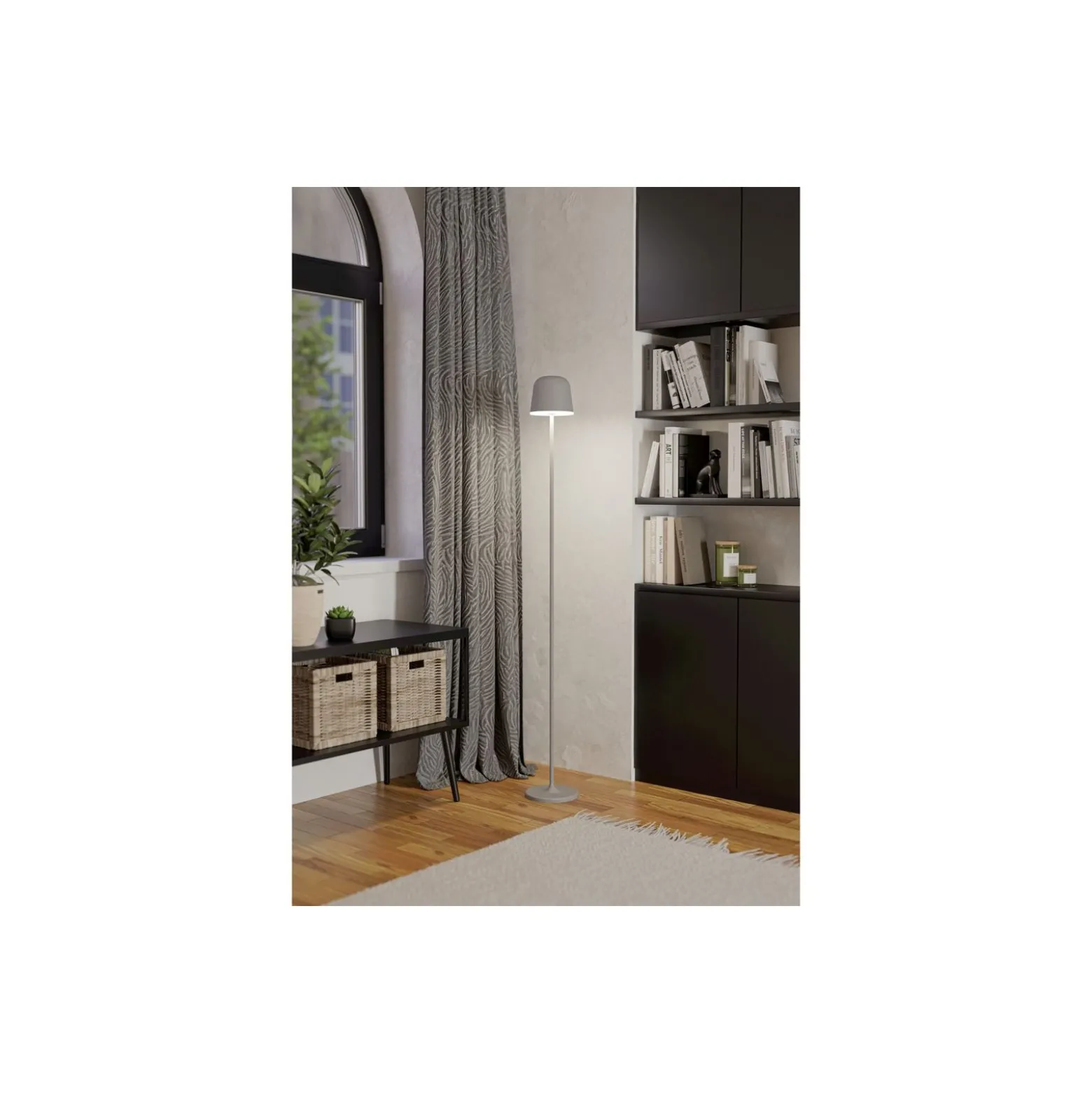 Eglo Golvlampa Mannera-L Aluminium Grå 4W 440lm - 824-830-840 CCT | IP54 - 3-Stegs Dimbar
