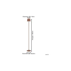 Eglo Golvlampa Mannera-L Aluminium Rostig 4W 440lm - 824-830-840 CCT | IP54 - 3-Stegs Dimbar